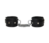 Love In Leather Sheepskin Lined Leather Wrist Cuffs - Default Title - Cuffs And Restraints